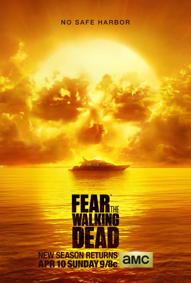 Pôster americano da 2ª temporada de Fear the Walking Dead