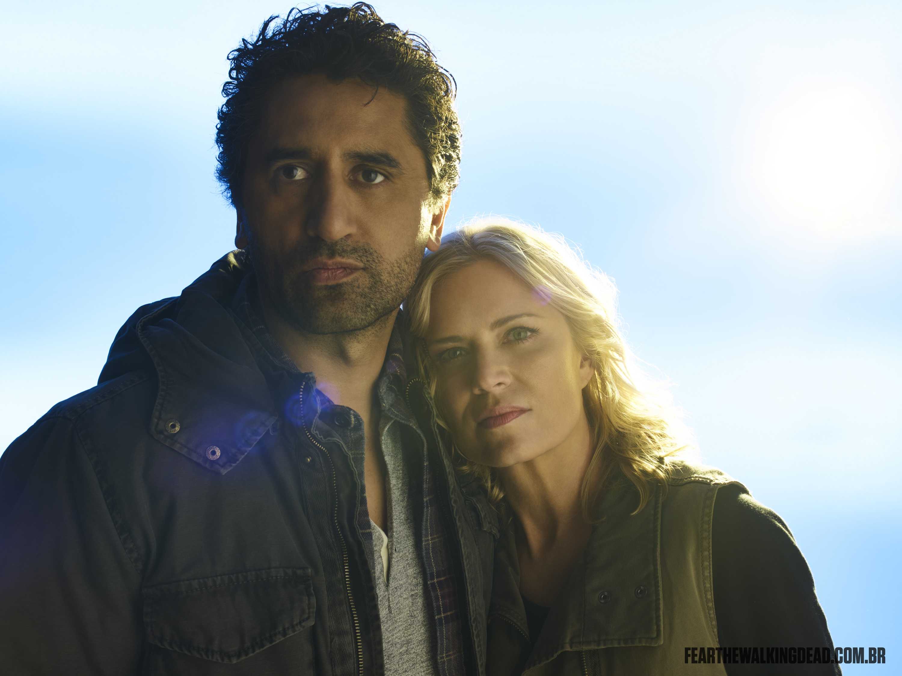 Kim Dickens e Cliff Curtis como Madison Clark e Travis Manawa - 2ª Temporada de Fear the Walking Dead 