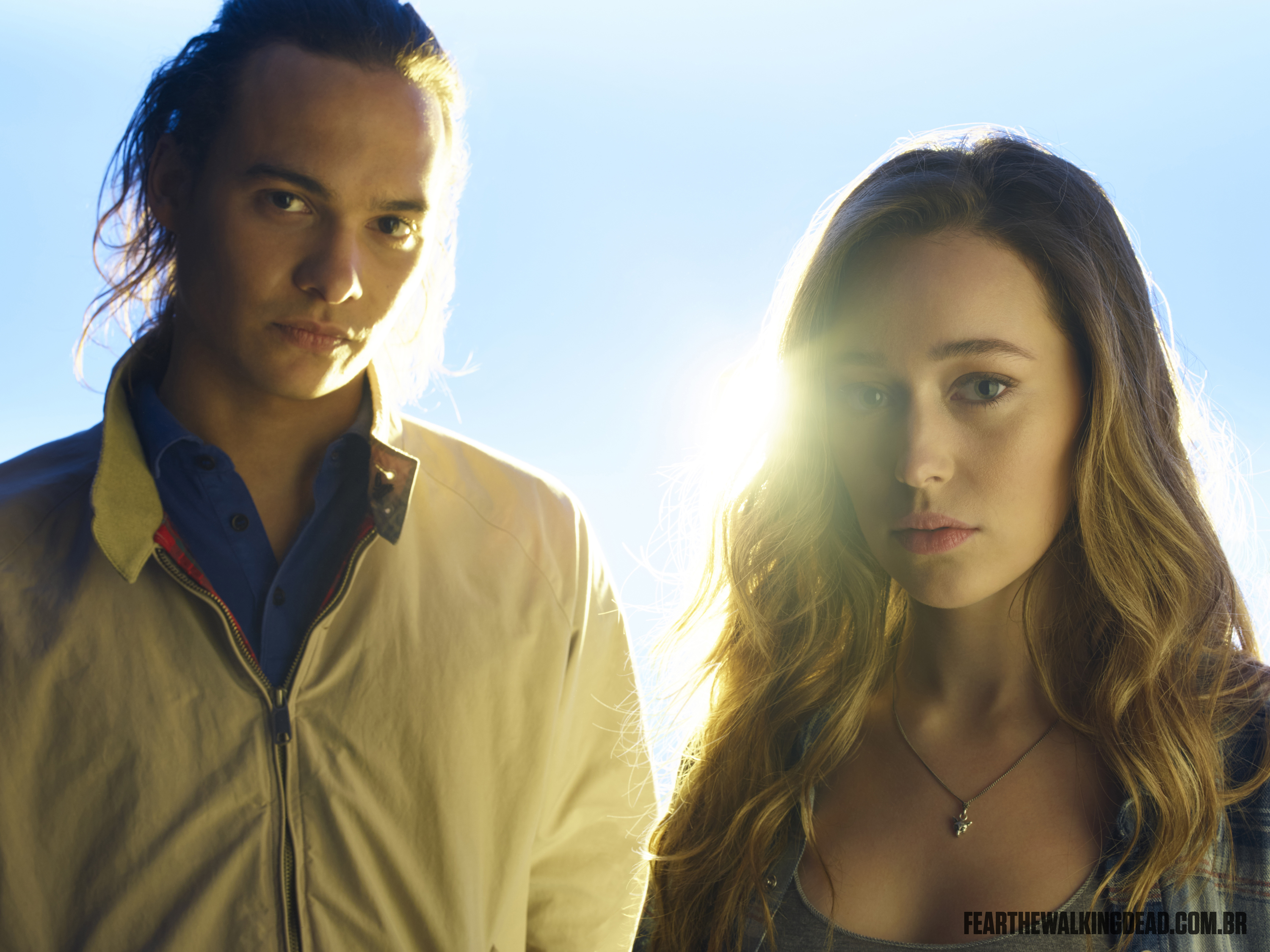 Frank Dillane e Alycia Debnam-Carey como Nick Clark e Alicia Clark - 2ª Temporada de Fear the Walking Dead