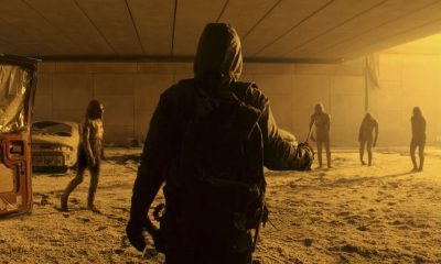 Sobrevivente desconhecido enfrenta zumbis radioativos em cena do trailer da 7ª temporada de Fear the Walking Dead.