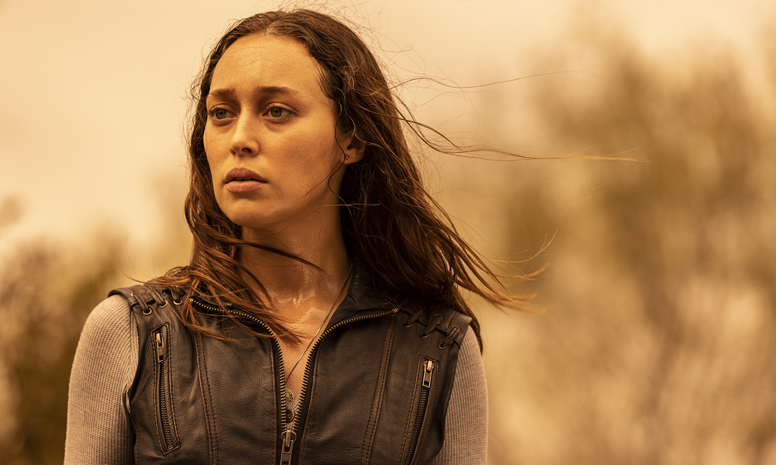 Alicia em cena da segunda parte da 7ª temporada de Fear the Walking Dead.