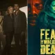 Montagem com os pôsteres das temporadas 1 e 7 de Fear the Walking Dead.